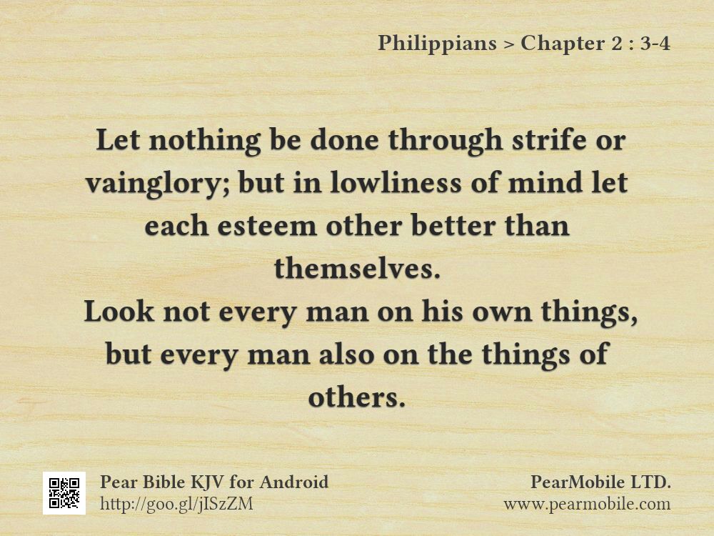 Philippians, Chapter 2:3-4